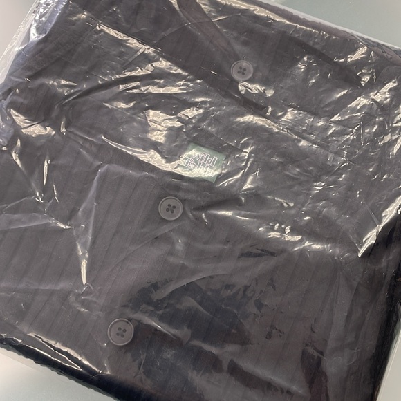 NWOT • Black Rib Knit Dress - Picture 13 of 13